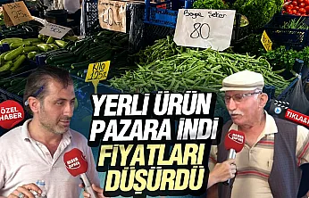 Samsun Çarşamba'da pazar yerli ürünlerle doldu