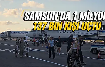 Samsun Çarşamba havalimanı 8 ayda 1 milyon yolcuyu geçti
