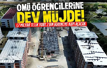 Samsun'da 2 bin kişilik öğrenci yurdu yükseliyor: 1,7 milyar TL'lik dev yatırım