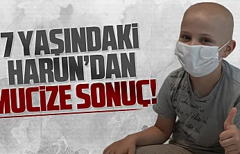 Samsun'da 7 Yaşındaki Harun'un karnındaki 30 santimlik tümör küçültüldü
