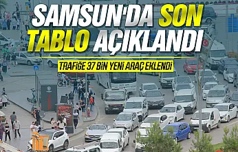 Samsun'da araç sayısı 552 bini aştı! Motosikletlerde dikkat çeken artış