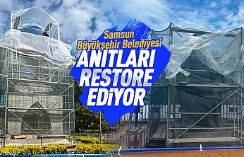 Samsun'da Atatürk Onur Anıtı ve İlkadım Anıtı için kapsamlı restorasyon başlatıldı