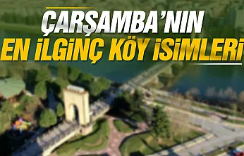 Samsun'da Çarşamba'nın en ilginç köy isimlerini vatandaşlar anlattı