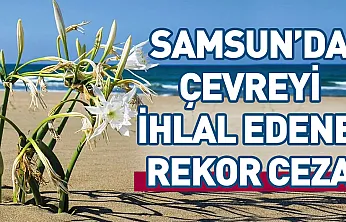 Samsun'da çevre kanunu'nu ihlal eden kişiye 699 bin TL ceza