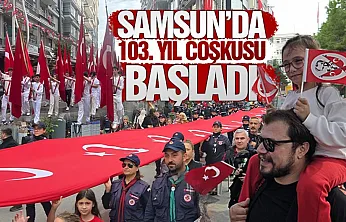 Samsun'da Cumhuriyet Yürüyüşü