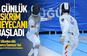 Samsun'da dünya eskrim buluşması: 52 ülkeden 606 sporcu piste çıktı
