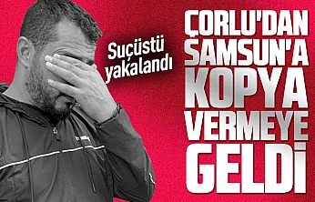 Samsun'da ehliyet sınavında kopya düzeneği yakalandı