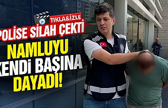 Samsun'da hareketli anlar: Silahı başına dayayan şüpheli ikna edildi