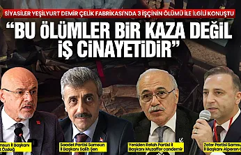 Samsun'da il başkanlarından Yeşilyurt'taki faciaya çok yönlü tepki