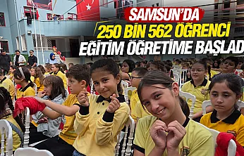 Samsun'da ilk ders zili çaldı
