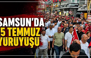 Samsun'da 'İrade Bizim, Zafer Bizim' yürüyüşü gerçekleştirildi