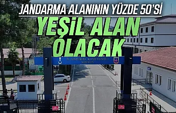 Samsun'da Jandarma Komutanlığı alanı için Yüzde 50 yeşil alan kararı