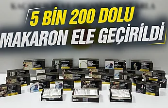 Samsun'da kaçak tütün operasyonu: 5 bin 200 dolu makaron ele geçirildi
