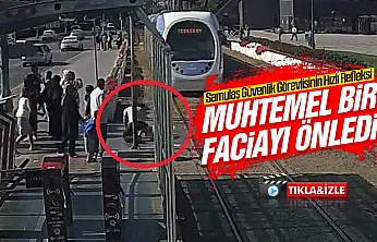 Samsun'da kahraman güvenlik görevlisi faciayı önledi