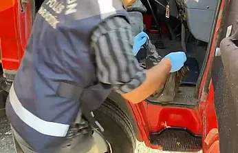 Samsun'da Kamyonette uyuşturucu operasyonu