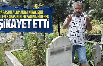 Samsun'da kiracı krizi mezarlığa taşındı