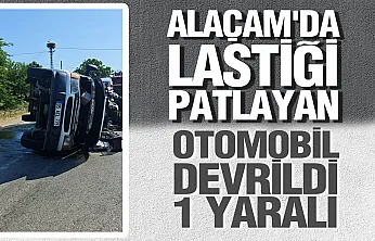 Samsun'da Lastik Patlaması Kazaya Yol Açtı: Sürücü Yaralandı