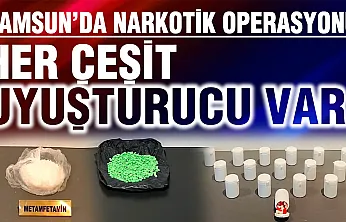 Samsun'da Narkotik Operasyonu: Çok Sayıda Uyuşturucu Madde Ele Geçirildi