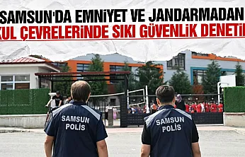 Samsun'da okul ve çevrelerinde güvenlik denetimleri sürüyor