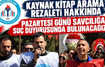 Samsun'da okullardaki kaynak kitap denetimine tepki: Eğitim Gücü Sen savcılığa gidiyor!