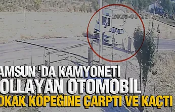 Samsun'da otomobil köpeğe çarptı arkasına bakmadan kaçtı
