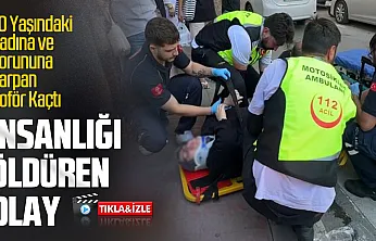 Samsun'da otomobil sürücüsü yaşlı kadın ve kucağındaki torununa çarpıp kaçtı