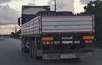 Samsun'da plakasını köpükle kapatan tır sürücüsüne rekor ceza