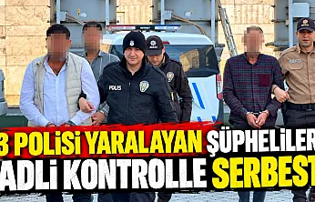Samsun'da Polise saldırıp 3 memuru yaralayan şüpheliler serbest bırakıldı