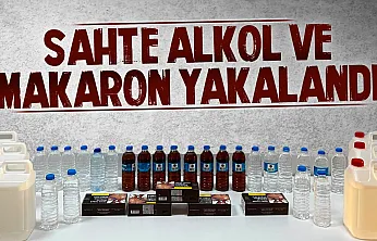 Samsun'da sahte alkol ve makaron baskını