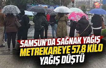 Samsun'da Salıpazarı başta, il genelinde sağanak yağış