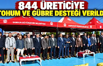 Samsun'da selden etkilenen 844 çiftçiye tohum ve gübre desteği