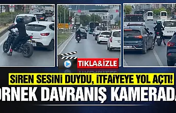 Samsun'da sireni duyunca hemen harekete geçti! O anlar kamerada