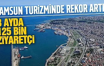 Samsun'da son 3 ayda 125 bin 341 turist