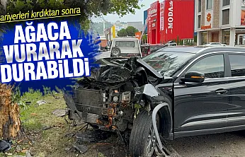 Samsun'da SUV ile otomobil çarpıştı 2 sürücü yaralandı
