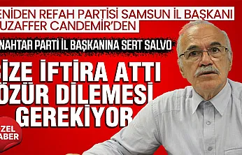Samsun'da Yeniden Refah'tan Anahtar Parti'ye çerçeve yasa tepkisi