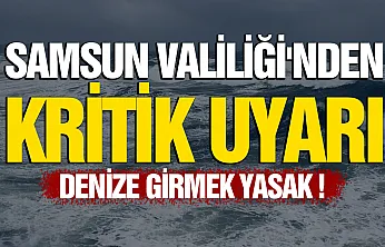 Samsun'da yüksek dalga ve rüzgar alarmı