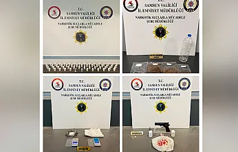 Samsun'da zehir tacirleri yakayı ele verdi