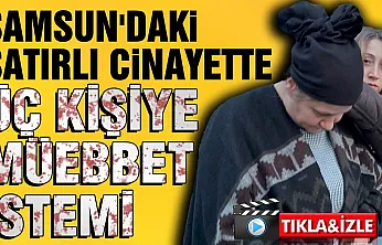 Samsun'daki satırlı cinayette aile boyu müebbet istemi