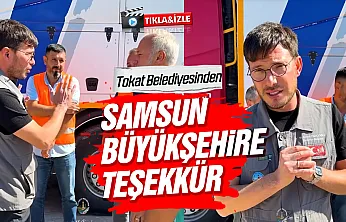 Samsun'dan Tokat'a kanalizasyon desteği