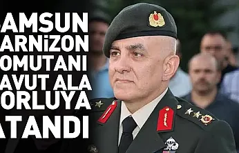 Samsun garnizonunda görev değişimi