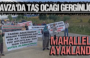 Samsun Havza'da taş ocağı gerginliği: Mahalleli genişletme planına geçit vermedi