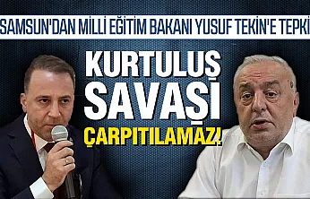 Samsun İYİ Parti ve Zafer Partisi'nden Bakan Tekin'e Kurtuluş Savaşı Eleştirisi