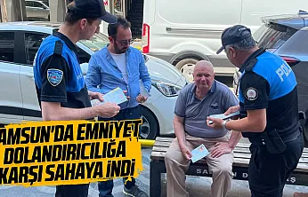 Samsun polisi esnafı ve vatandaşları suç yöntemlerine karşı bilgilendirdi