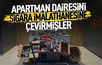 Samsun polisi evde kurulan yasa dışı imalathaneyi bastı