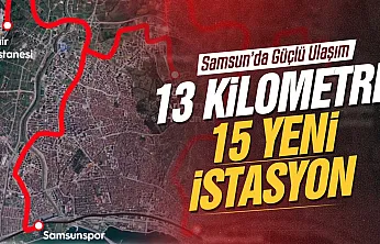 Samsun Şehir Hastanesi tramvay hattında temel atılıyor