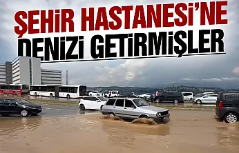 Samsun Şehir Hastanesini deniz vurdu