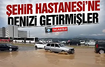 Samsun Şehir Hastanesini deniz vurdu