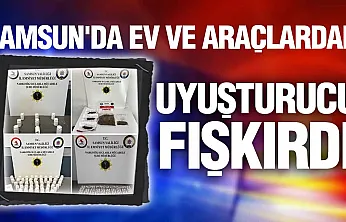 Samsun'un dört ilçesinde binlerce uyuşturucu hap ele geçirildi