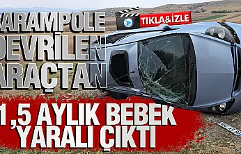Samsun Vezirköprü'de otomobil şarampole devrildi 3 kişi yaralandı