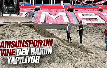 Samsun Yeni 19 Mayıs Stadı hibrit çimle kaplanıyor